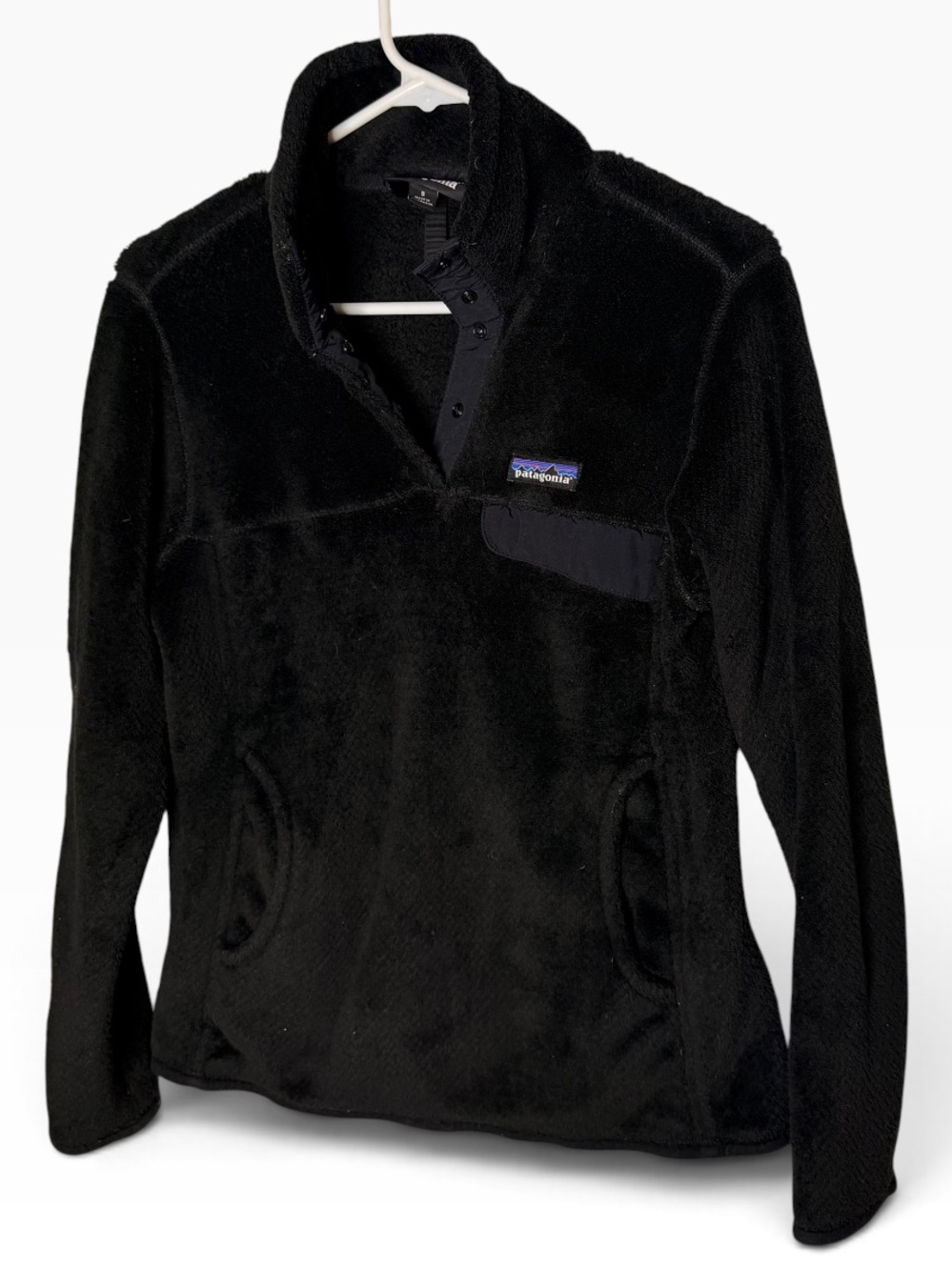Patagonia Women’s Re-Tool Snap-T Pullover Size Small Black Fleece